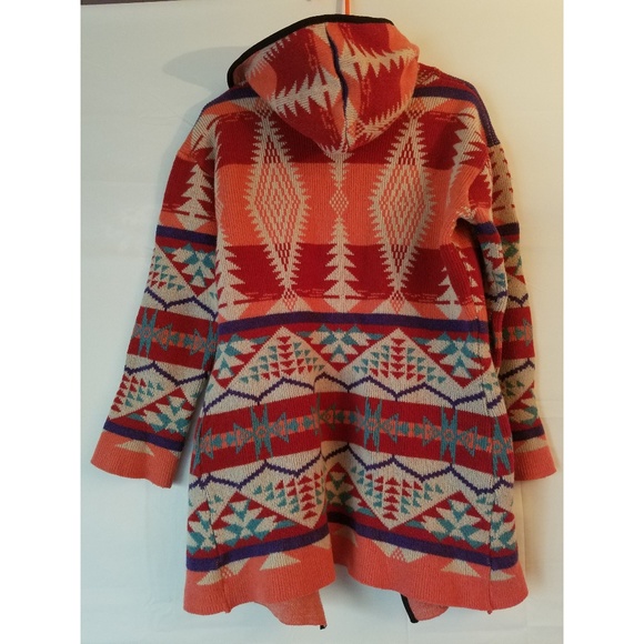 MENGLU Tribal Print Cardigan. Like New. - Picture 2 of 2
